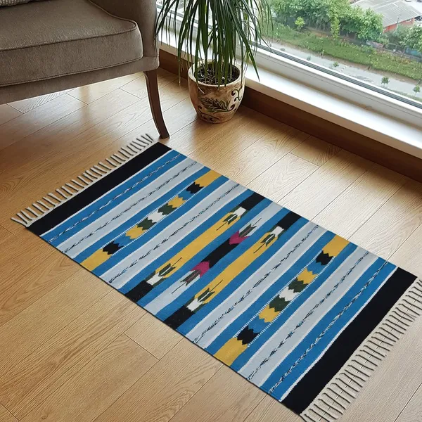 Multicolor_Handmade_Knitted_Kilim_Rug_For_Bedroom,_Living_Room_(60_X_90_Cm_|__5_Mm_Thick)