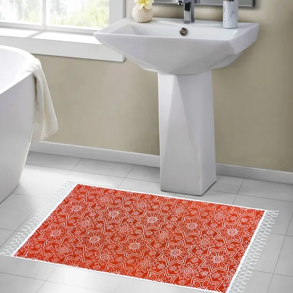Handwoven_Cooton_Printed_Mat,_Size-_2X3_Feet,_Color-_Terracotta_/_BrickRed.