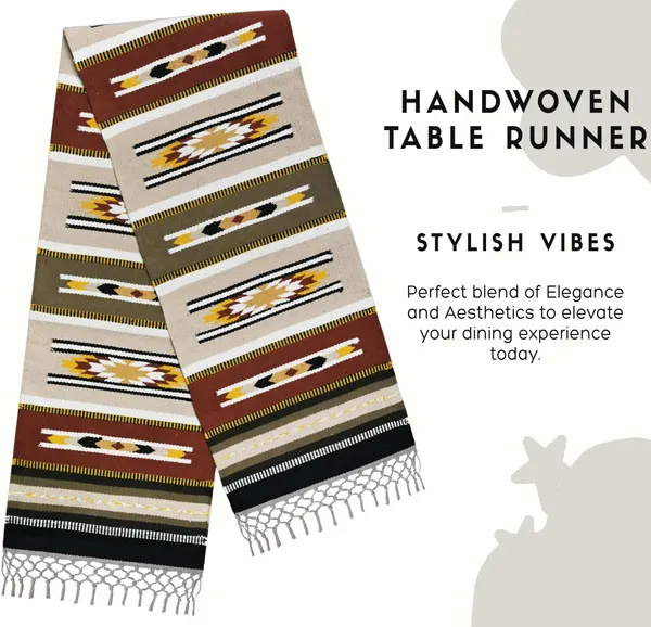 Handwoven_Dining_Table_Runner_for_6_Seater_Dining_Table,_Kilim_Design,_14X72_Inch