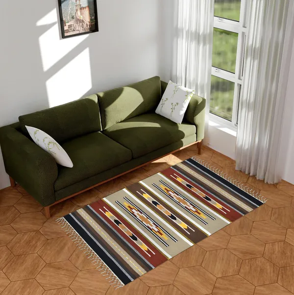 Handwoven_Kilim_Rug,_Pure_Cotton,_Light_Weight,_for_Home_Decore,_Size-_3X5_Feet,_Multicolor