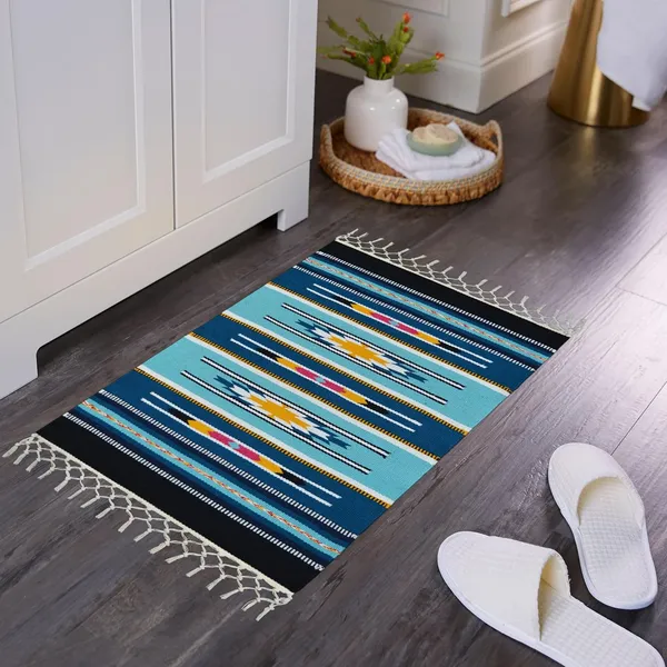 Multicolor_Handmade_Knitted_Cotton_Kilim_Rugs_For_Bedroom,_Living_Room,_Guest_Room_(Pack_Of_2_Pieces)_(50_X_80_Cm)