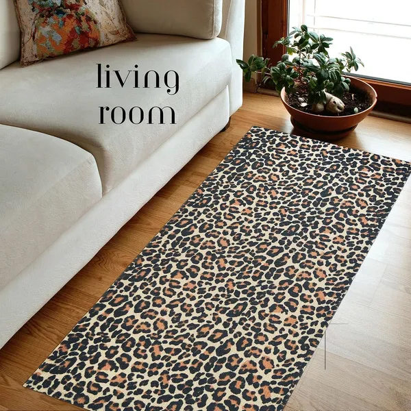 Beige_Handmade_Knitted_Leopard_Print,_Cotton_Floor_Mat_For_Living_Room,_Bedroom,_Kids_Room_(70_X_140_Cm_|__5_Mm_Thick)