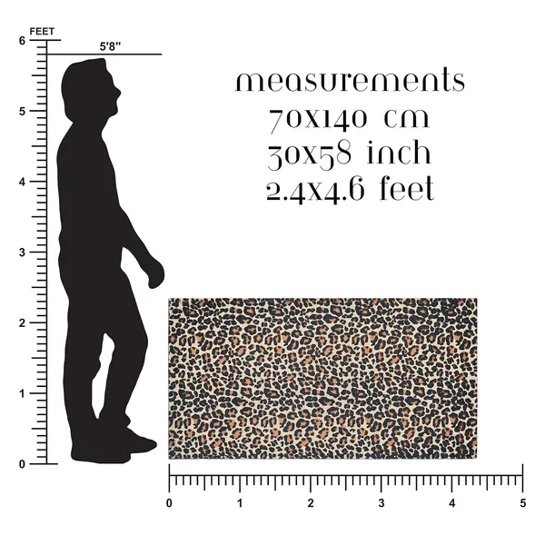 Beige_Handmade_Knitted_Leopard_Print,_Cotton_Floor_Mat_For_Living_Room,_Bedroom,_Kids_Room_(70_X_140_Cm_|__5_Mm_Thick)