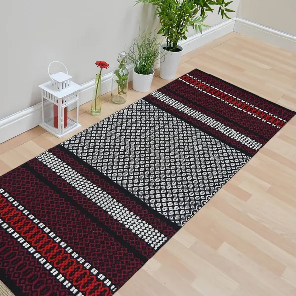 Maroon_Red_Premium_Handmade_Knitted_Anti_Skid_Runner_For_Living_Room,_Bedroom,_Kitchen_(2_X_5_Feet_|__7_Mm_Thick)