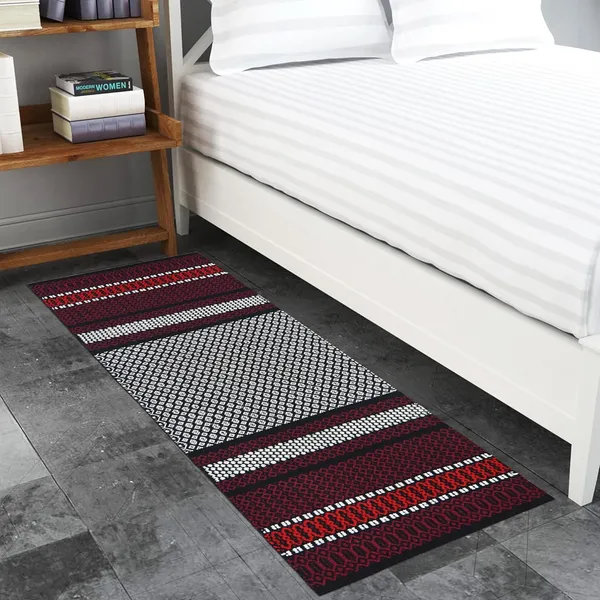 Maroon_Red_Premium_Handmade_Knitted_Anti_Skid_Runner_For_Living_Room,_Bedroom,_Kitchen_(2_X_5_Feet_|__7_Mm_Thick)