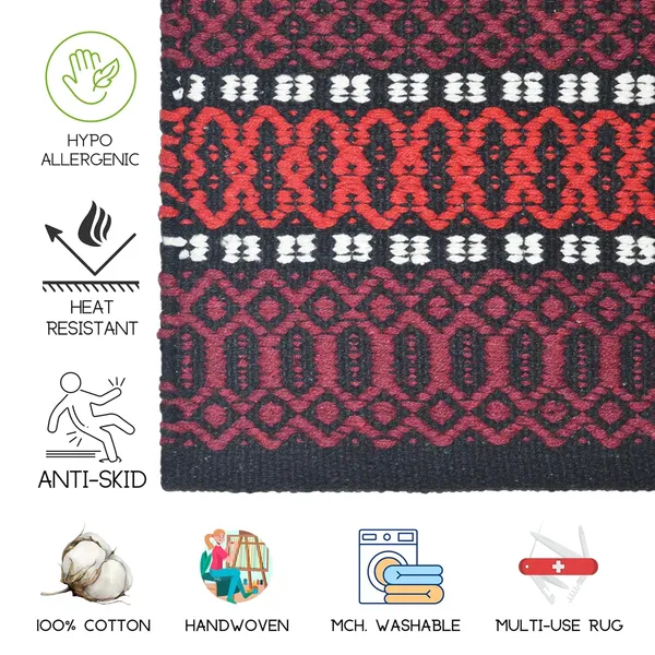 Maroon_Red_Premium_Handmade_Knitted_Anti_Skid_Runner_For_Living_Room,_Bedroom,_Kitchen_(2_X_5_Feet_|__7_Mm_Thick)