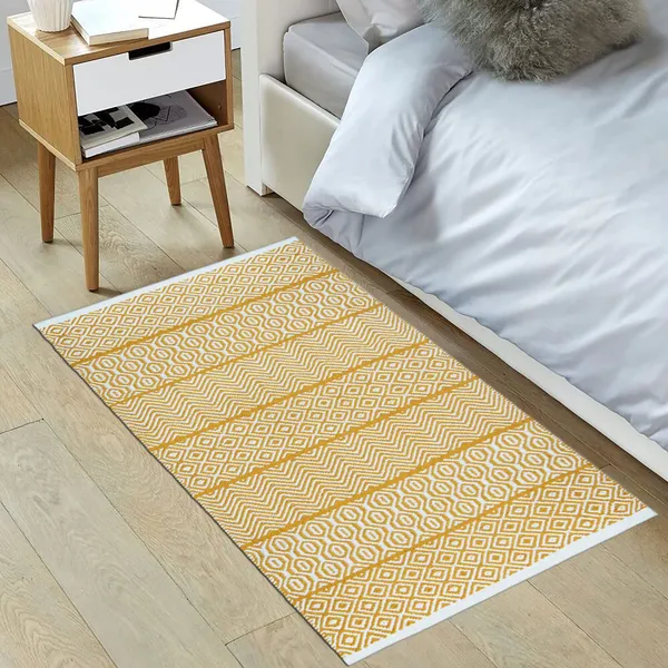 Yellow_Handmade_Knitted_Knitted_Multiuse_Cotton_Rug_For_Bedroom,_Living_Room,_Bathroom,_Kitchen,_Balcony_(60_X_100_Cm_|__8_Mm_Thick)