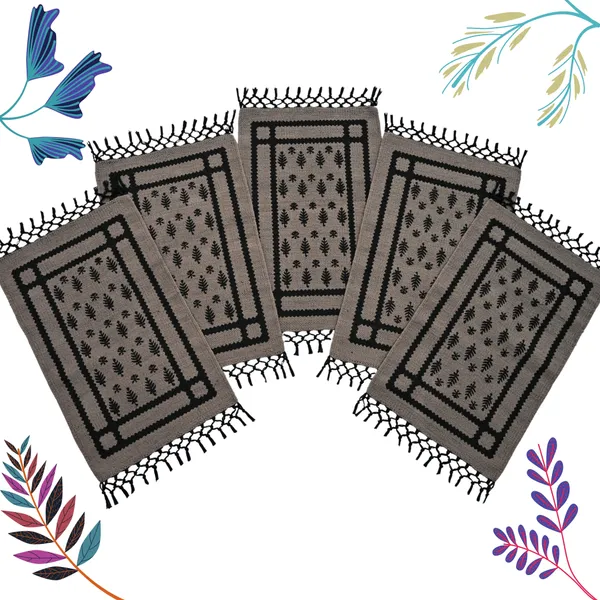 Premium_Cotton_Doormats,_Anti_Skid,_Handloom_woven_&_Hand_Printed,_Size-_40X60_cm,_Pack_of_5