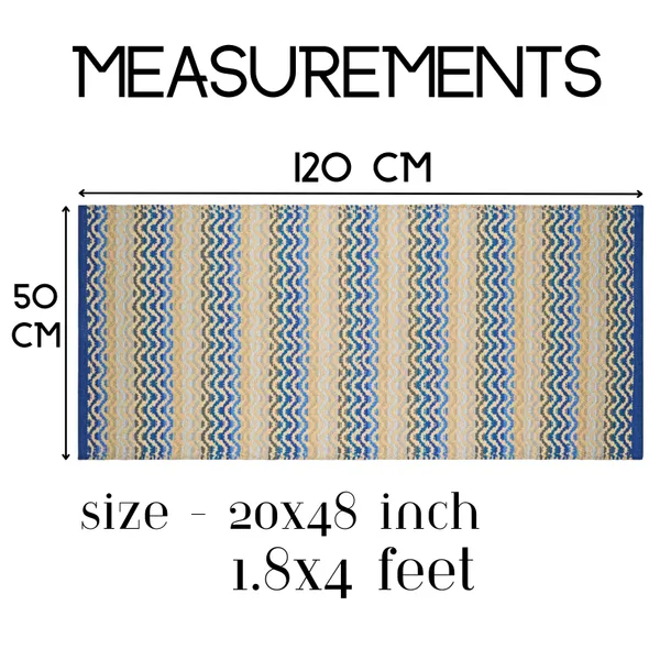 Premium_Cotton_Runner_Rug_for_Kitchen,_Bedroom,_etc._Size-_50X120_cm,_Anti_Skid,_Color-_Blue