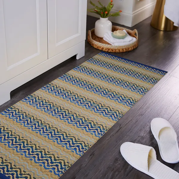 Premium_Cotton_Runner_Rug_for_Kitchen,_Bedroom,_etc._Size-_50X120_cm,_Anti_Skid,_Color-_Blue