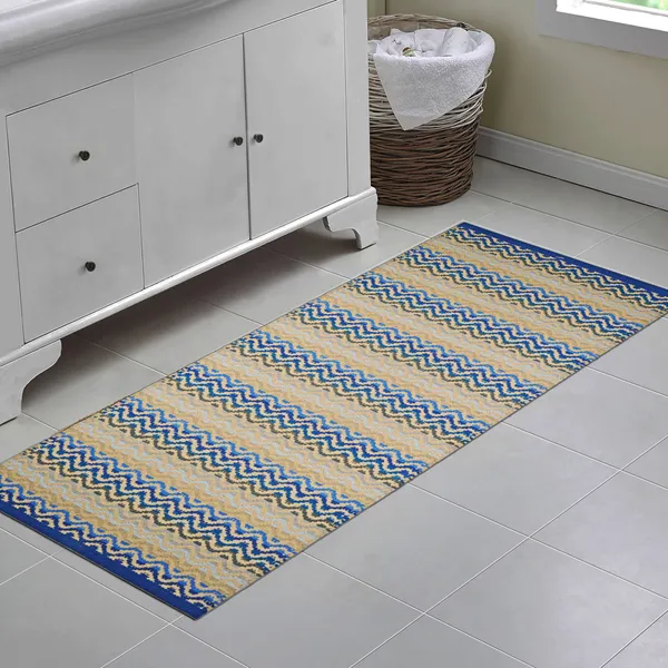 Premium_Cotton_Runner_Rug_for_Kitchen,_Bedroom,_etc._Size-_50X120_cm,_Anti_Skid,_Color-_Blue