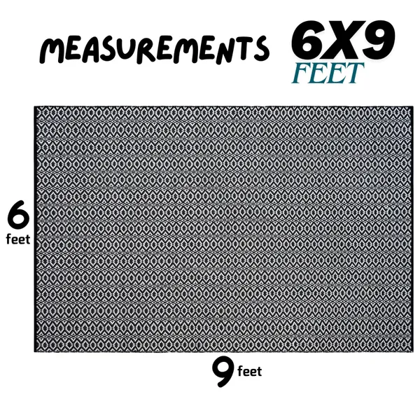 Premium_Handloom_Area_Rug,_Size-6X9_Feet,_1700_GSM_Black-White