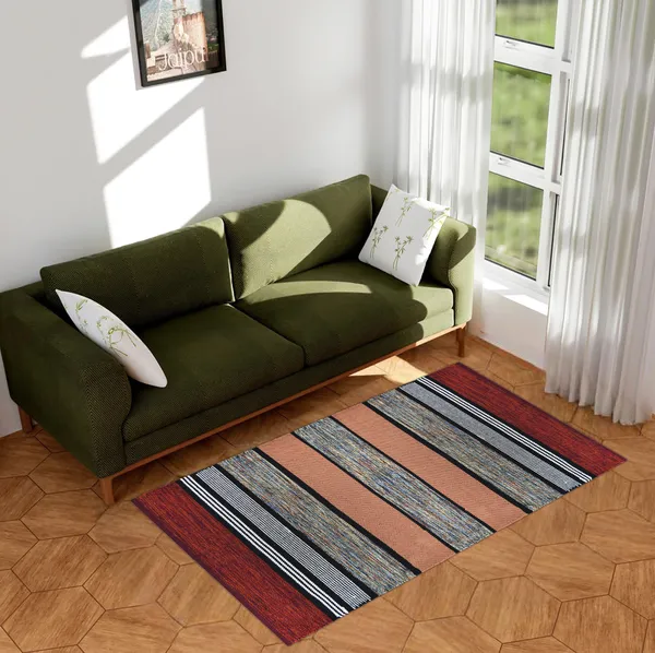 Premium_Handwoven_Area_Rug_for_Home,_3X5_Feet,_Maroon_Multicolor