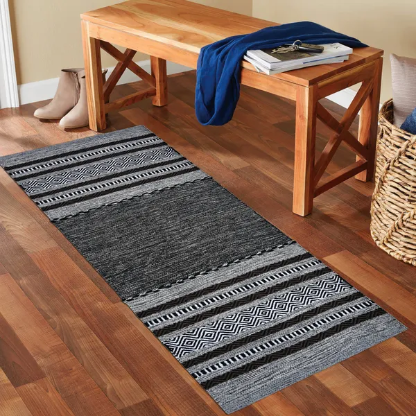 Premium_Handwoven_Multiuse_Runner_Rug_for_Home._Size-2X5_Feet_Anti-Skid._Color_-_Grey