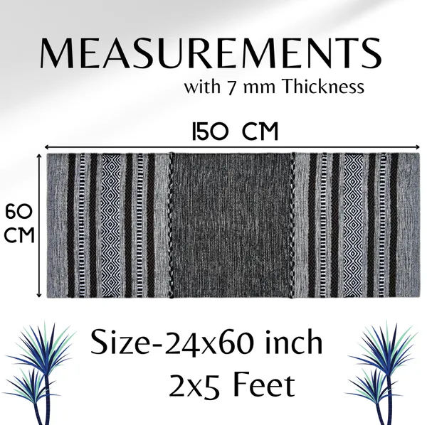 Premium_Handwoven_Multiuse_Runner_Rug_for_Home._Size-2X5_Feet_Anti-Skid._Color_-_Grey