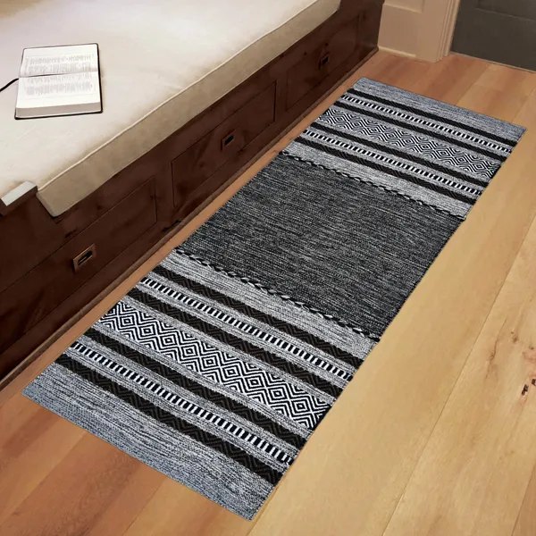 Premium_Handwoven_Multiuse_Runner_Rug_for_Home._Size-2X5_Feet_Anti-Skid._Color_-_Grey