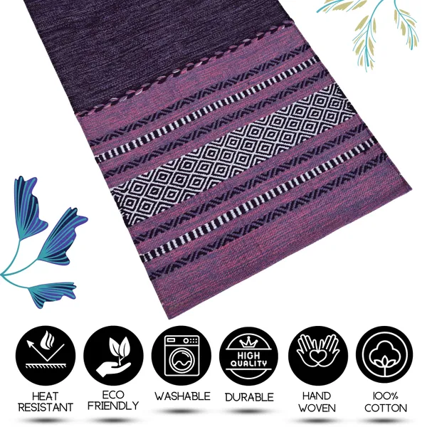 Premium_Handwoven_Multiuse_Runner_Rug_for_Home._Size-2X5_Feet_Anti-Skid._Color_-_Purple