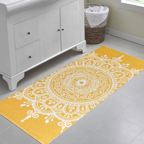 Premium_Handwoven_Runner_For_Living_Room,_Bedroom,_Kitchen,_etc.2.4X5_Feet_|_7_Mm_Thick_Musterd_Yellow