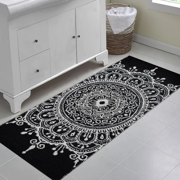 Premium_Handwoven_Runner_Rug_for_Living_Room,_Bedroom,_Kitchen,_etc._2.4X5_Feet._7_mm_Thickness,_Black-White