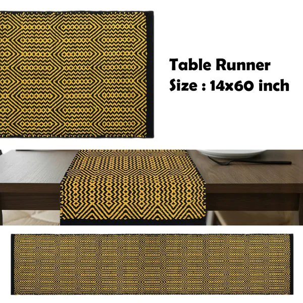 Premium_Handwoven_Table_Runner,_Size-_14x60_inch,_Pure_Cotton,_Washable
