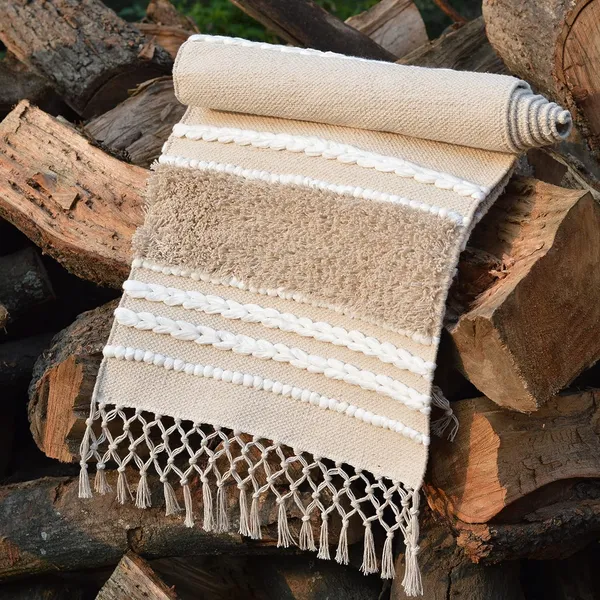 Ivory_Handmade_Knitted_Premium_Woven_Dining_Table_Runner_For_Six_Seater_Table_(16_X_72_Inch_|_12_X_18_Inch)_(Pack_Of_6_Pcs)
