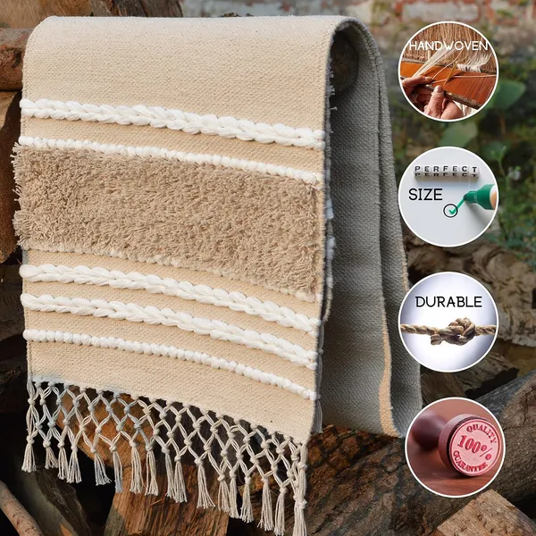 Ivory_Handmade_Knitted_Premium_Woven_Dining_Table_Runner_For_Six_Seater_Table_(16_X_72_Inch_|_12_X_18_Inch)_(Pack_Of_6_Pcs)