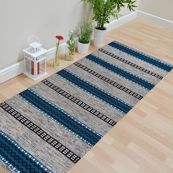 Turquoise_Melange_Premium_Handmade_Knitted_Anti_Skid_Runner_For_Living_Room,_Bedroom,_Kitchen_(2_X_5_Feet_|__7_Mm_Thick)