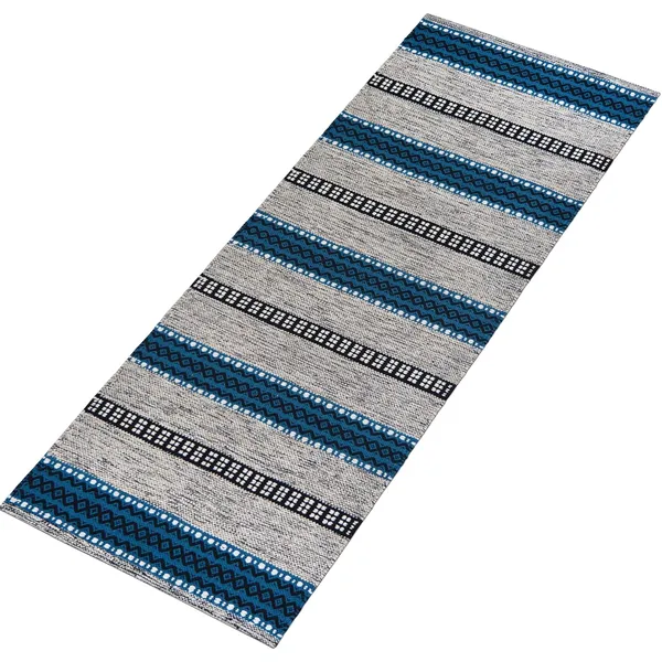 Turquoise_Melange_Premium_Handmade_Knitted_Anti_Skid_Runner_For_Living_Room,_Bedroom,_Kitchen_(2_X_5_Feet_|__7_Mm_Thick)