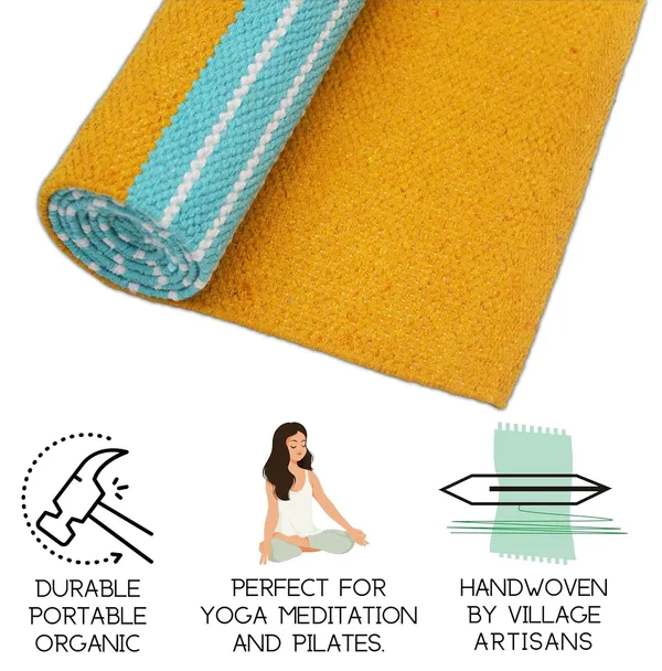 Turquoise_Handmade_Knitted_Premium_Cotton_Yoga_Mat_With_Strong_Anti_Skid_Backing,_Carry_Bag_&_Strap_(2_X_6_Feet_|_8_Mm_Thick)
