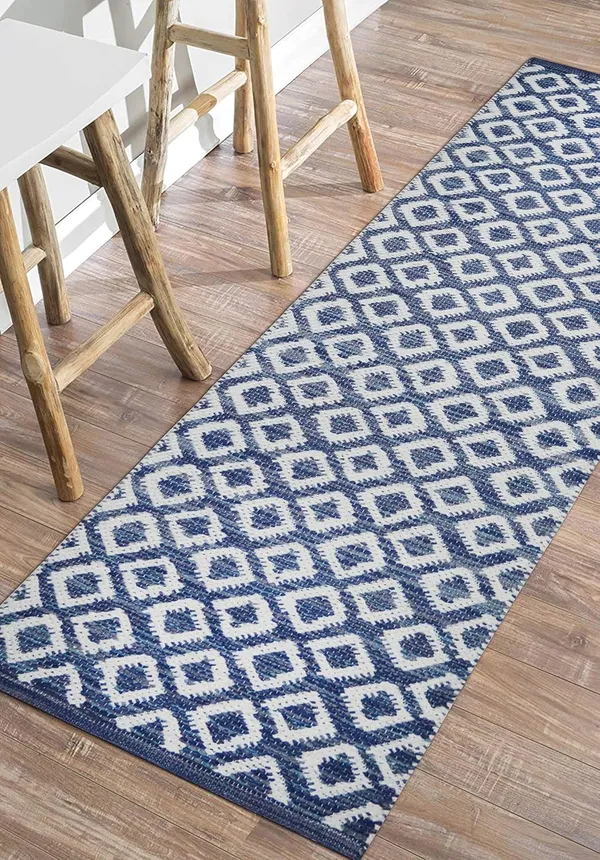 Blue_Handmade_Knitted_Cotton_Runner_For_Bedroom,_Living_Room,_Kitchen,_Entrance_(45_X_130_Cm_|__10_Mm_Thick)
