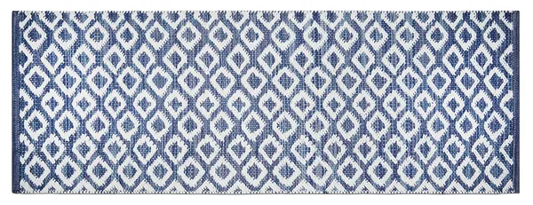 Blue_Handmade_Knitted_Cotton_Runner_For_Bedroom,_Living_Room,_Kitchen,_Entrance_(45_X_130_Cm_|__10_Mm_Thick)