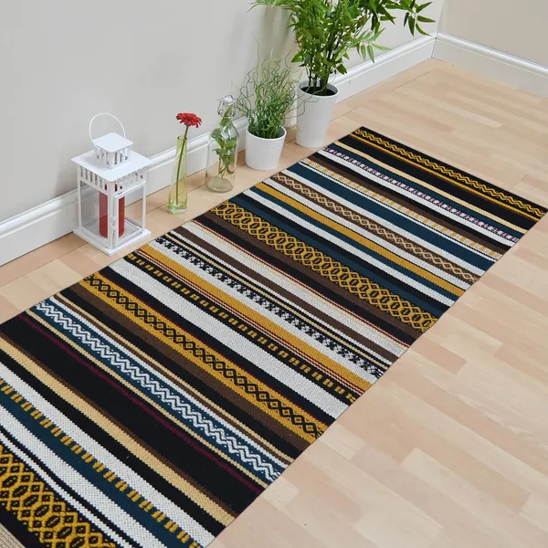 Yellow_Premium_Handmade_Knitted_Anti_Skid_Runner_For_Living_Room,_Bedroom,_Kitchen_(2_X_5_Feet_|__7_Mm_Thick)