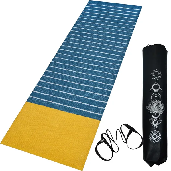 Black_Premium_Cotton_Yoga_Mat_With_Strong_Anti_Skid_Backing_(2_X_6_Feet_|_8_Mm_Thick)