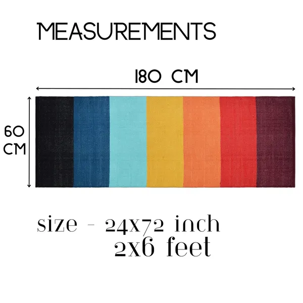 Multicolor_Handmade_Knitted_Strong_Anti-Slip_Backing_Cotton_Yoga_Mat_With_Carry_Bag_&_Strap_(2_X_6_Feet_|_8_Mm_Thick)