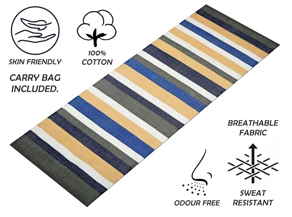 Multicolor_Handmade_Knitted_Strong_Anti-Slip_Backing_Cotton_Yoga_Mat_With_Carry_Bag_&_Strap_(2_X_6_Feet_|_8_Mm_Thick)