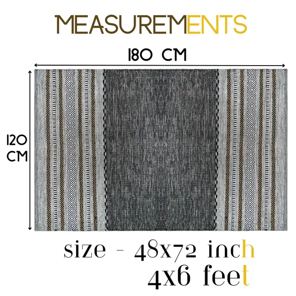 Premium_Handmade_Area_Rugs_For_Bedroom,_Living_Room,_etc_Size-_4_X_6_Feet_Color-_Grey