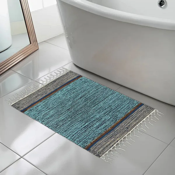 Multicolor_Handmade_Knitted_Anti_Slip_Pure_Cotton_Water_Absorbing,_Machine_Washable_Floor_Mats_(40_X_60_Cm_|__4_Mm_Thick)_(Pack_Of_3_Pcs)