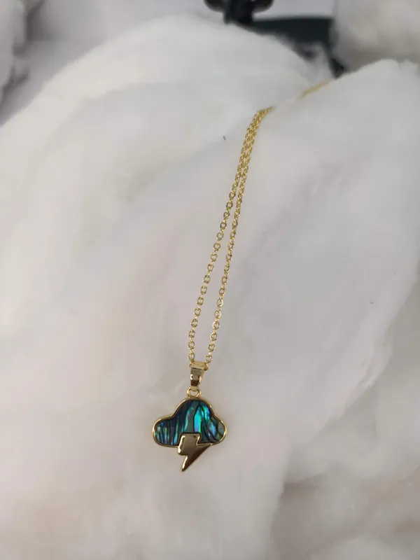 Golden_&_Blue_Premium_Burst_Necklace_For_Women_&_Girls