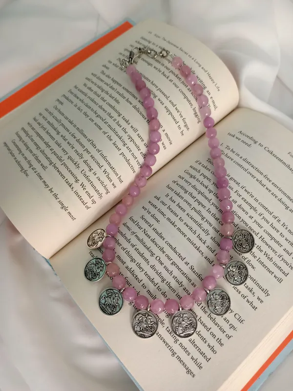 Pink_Coin_Necklace_For_Women_|_Premium_Fade_Resistant_And_Light_Weight_Necklace