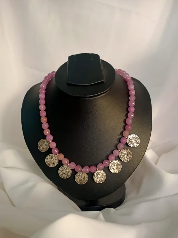 Pink_Coin_Necklace_For_Women_|_Premium_Fade_Resistant_And_Light_Weight_Necklace