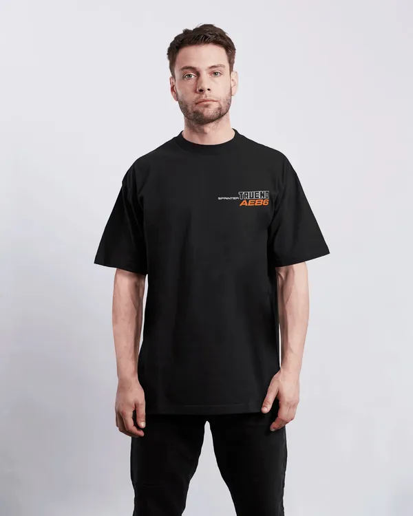 ウェア AE86 Davia Black French Terry Cotton Toyota Ae86 Oversized Tshirt Price