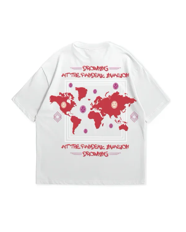 White_French_Terry_Cotton_Demon_World_Oversize_Tshirt