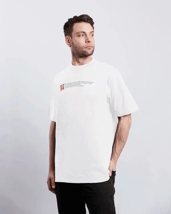 White_French_Terry_Cotton_Gtr_Generations_Oversized_Tshirt