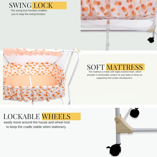 Orange_Plastic_&_Fabric_Cradle_For_Kids