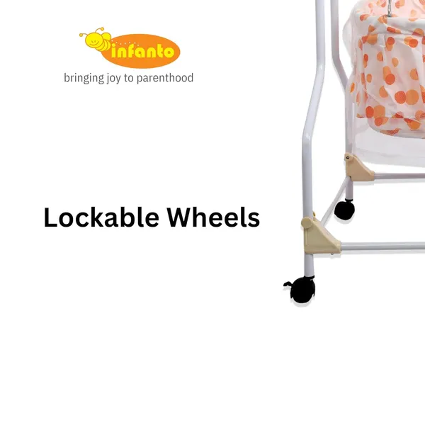 Orange_Plastic_&_Fabric_Cradle_For_Kids