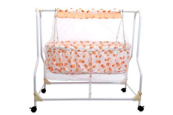 Orange_Plastic_&_Fabric_Cradle_For_Kids