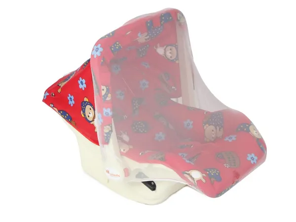 Pink_&_Red_Plastic_&_Fabric_Bouncer_For_Kids