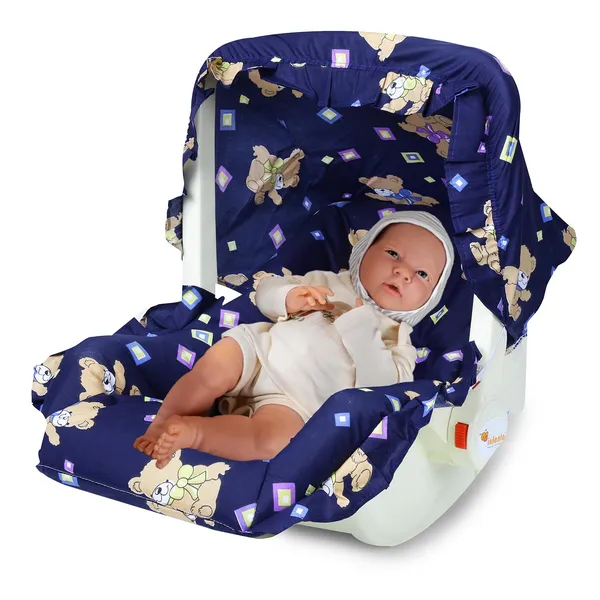 Navy_Blue_Stainless_Steel_&_Mesh_Sleeping_Carrier_For_Kids