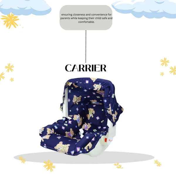 Navy_Blue_Stainless_Steel_&_Mesh_Sleeping_Carrier_For_Kids