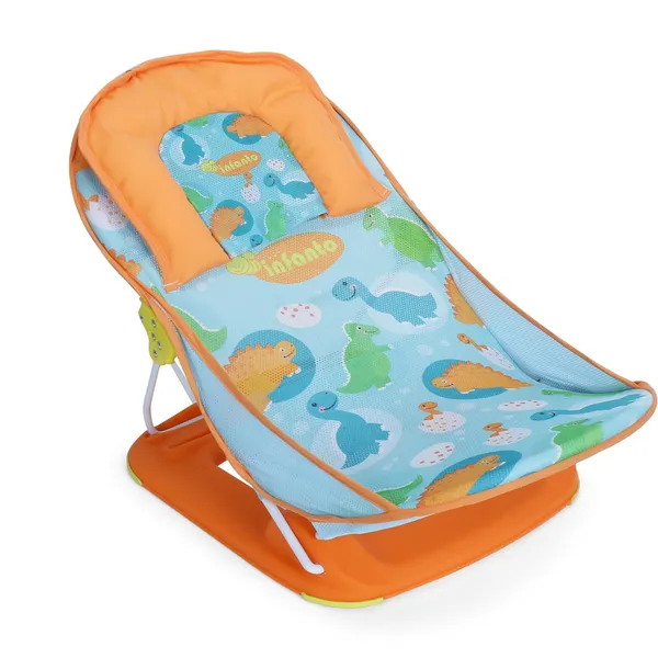 Orange_Metal,_Plastic_&_Polycotton_Baby_Bather_For_Kids